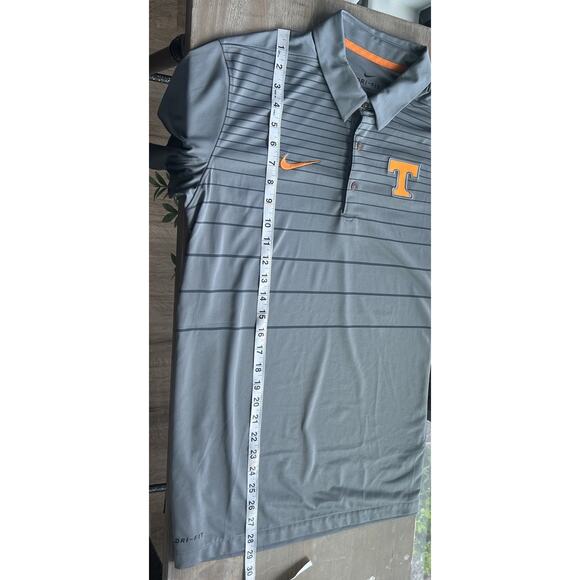 Nike Tennessee Volunteers Polo Shirt Mens Gray Orange DRI-FIT Sz Small VOLS - Picture 7 of 7